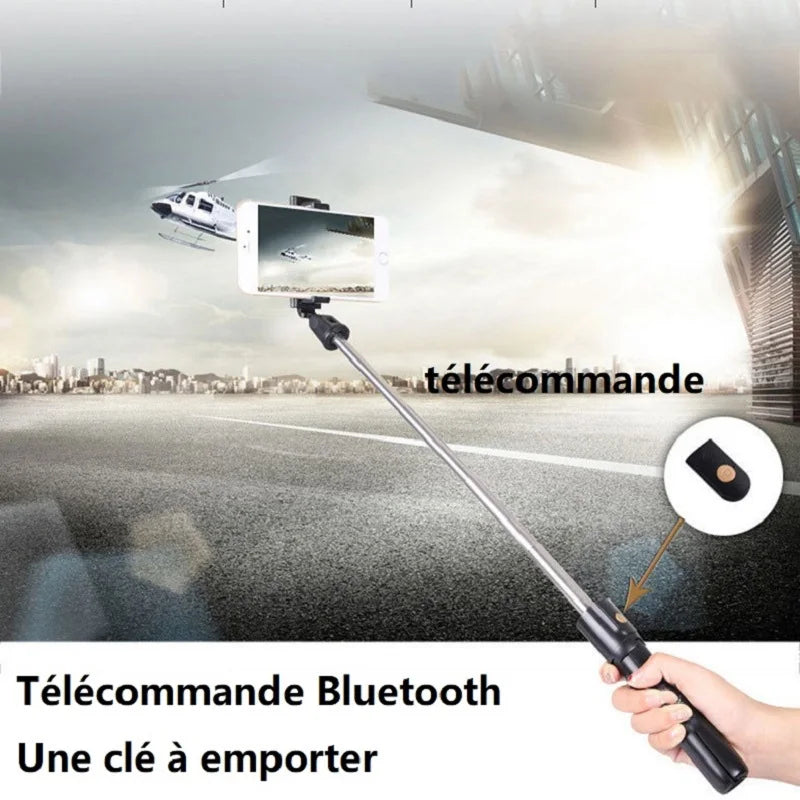Portable Selfie Stick Wireless Bluetooth Tripods Foldable Bracket for Xiaomi Huawei Iphone Samsung Smartphone Android Ios Holder