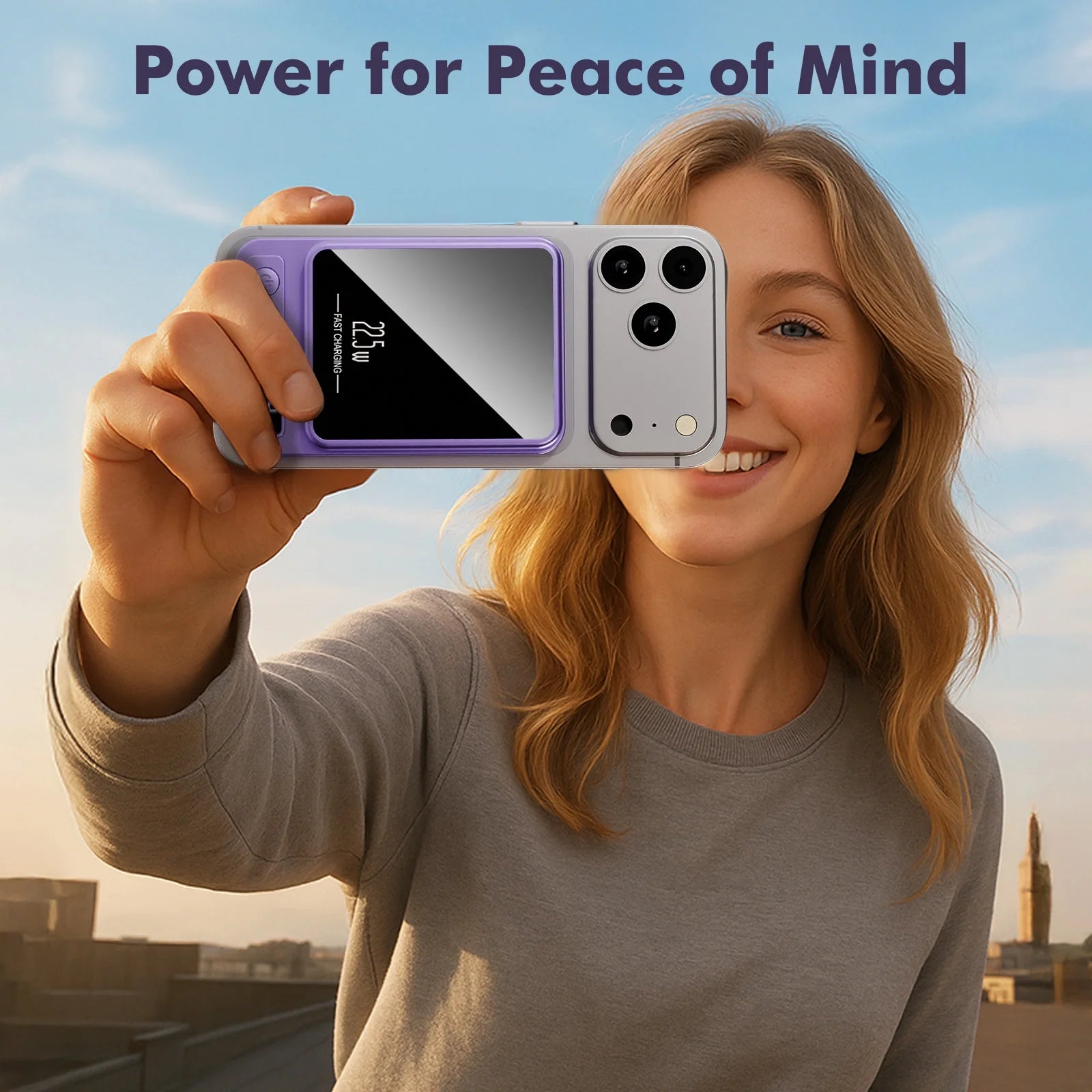 Magnetic Power Bank,10000Mah Wireless Portable Charger with 22.5W Fast Charging USB C In&Out Battery Pack Compatible for Iphone 17/16/15/14/13/12,Samsung,Android Phone Charger,Purple