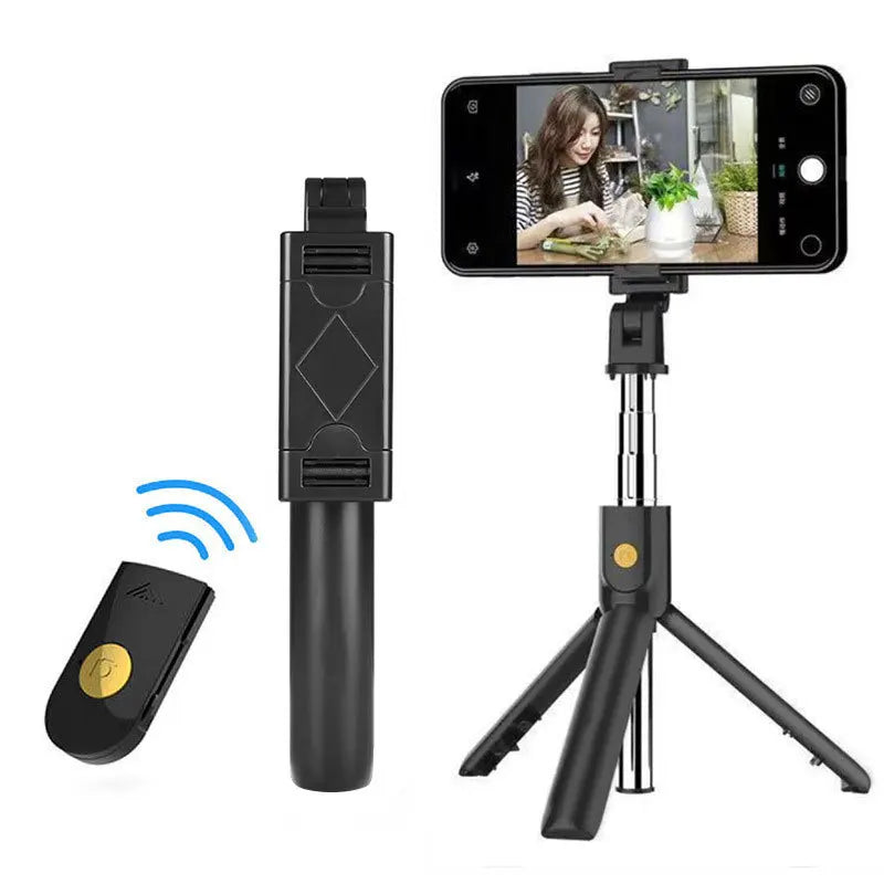 Portable Selfie Stick Wireless Bluetooth Tripods Foldable Bracket for Xiaomi Huawei Iphone Samsung Smartphone Android Ios Holder