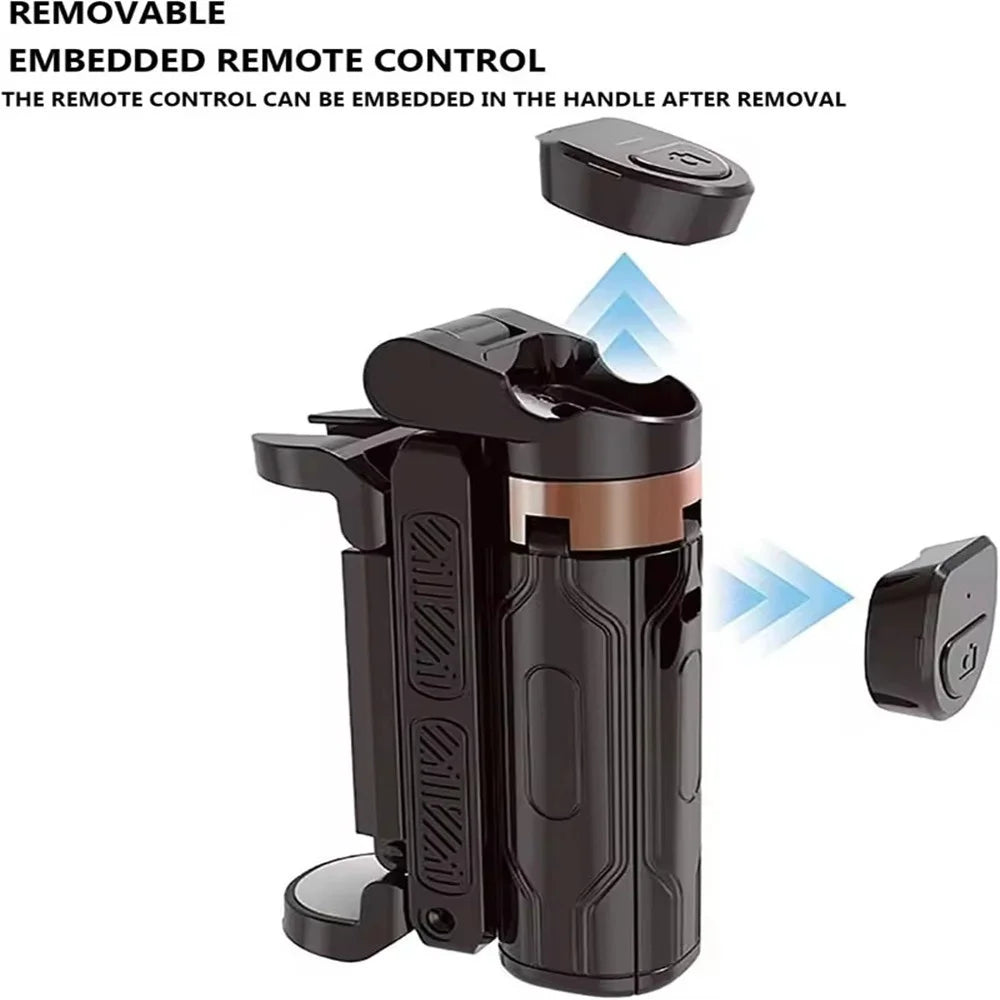 2026 New Tripod,Phone Stand with Bluetooth Shutter,Wireless Selfie Stick Brackets with Phone Holder for Smartphone Camera
