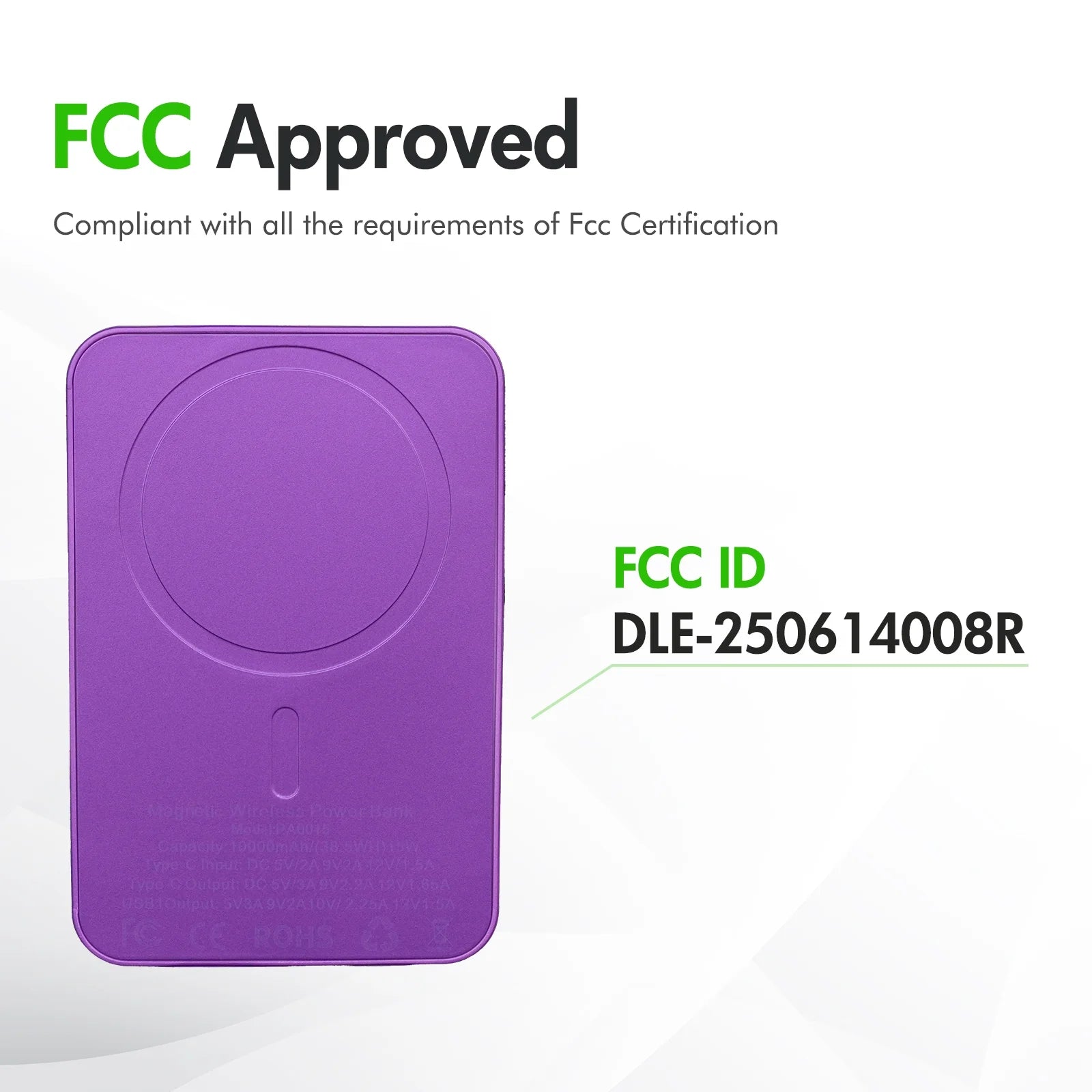 Magnetic Power Bank,10000Mah Wireless Portable Charger with 22.5W Fast Charging USB C In&Out Battery Pack Compatible for Iphone 17/16/15/14/13/12,Samsung,Android Phone Charger,Purple