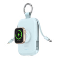 Portable Charger, 5000Mah Power Bank - Apple Watch Charger with Built-In Cables,Travel-Ready Portable Charger for Iphone 17/ 16/15/14 ,Android ,Apple Watch Ultra2/11/10/9/8, Blue