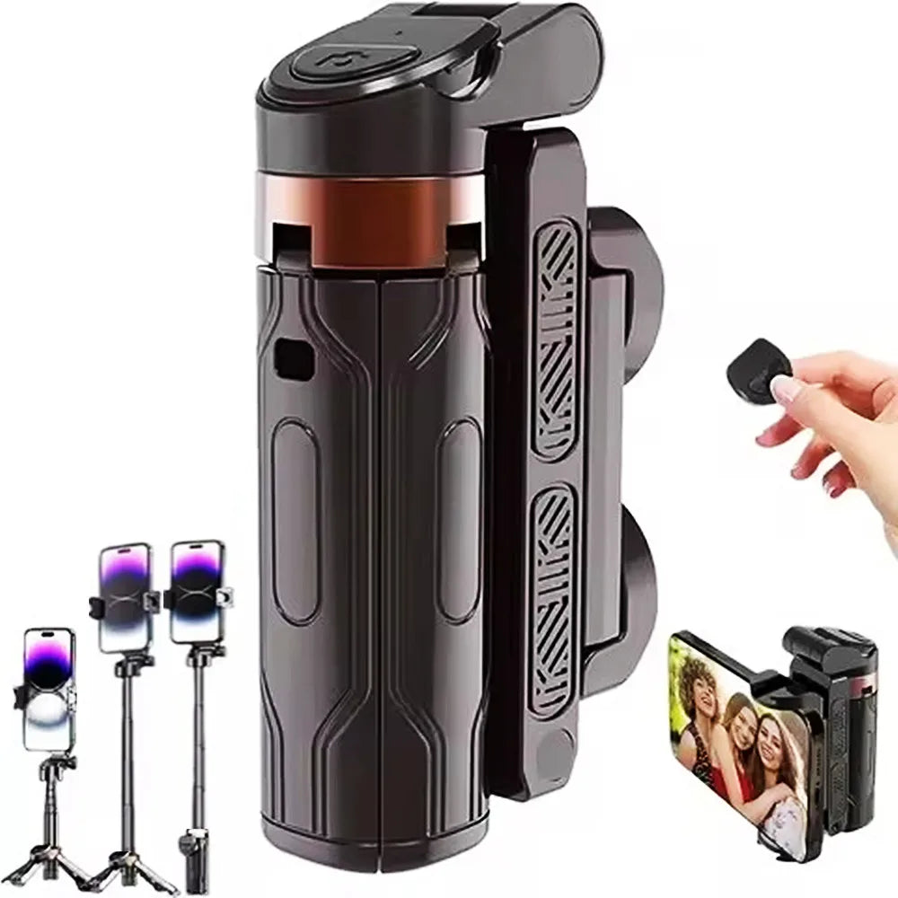 2026 New Tripod,Phone Stand with Bluetooth Shutter,Wireless Selfie Stick Brackets with Phone Holder for Smartphone Camera